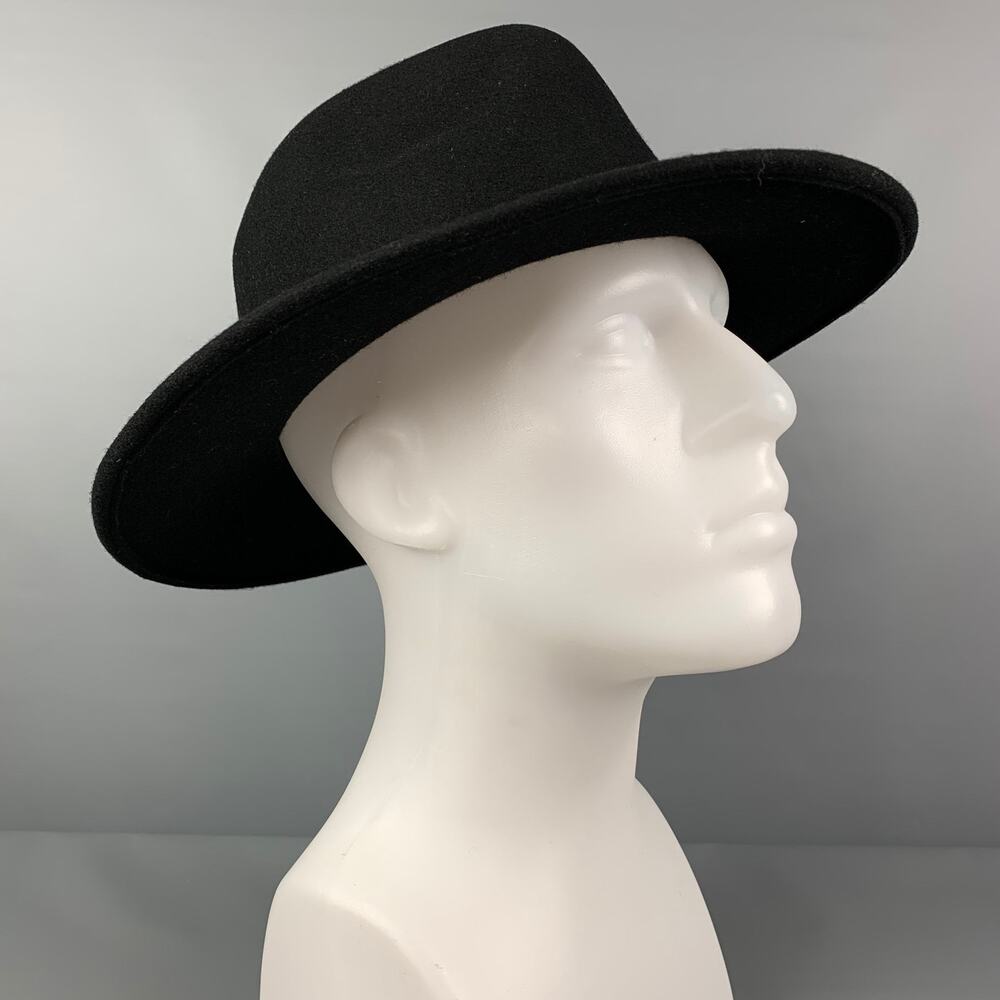 PAUL SMITH Size L Black Wool Hat